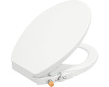 Capac WC cu functie de bideu FORM & STYLE, inchidere lenta, alb, 47,3x37 cm