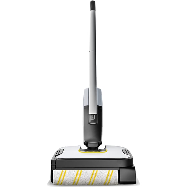 Mop electric Karcher FC 2-4 Battery Set, rezervor apa curata/murdara 200/100 ml, acumulator interschimbabil 4 V, autonomie 20 min, incarcator, detergent 30 ml, 1.056-200.0, Alb/Negru