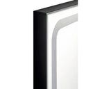 Oglinda Baie cu Iluminare LED Focco Mia 100x80 cm, Rama Neagra, IP 44