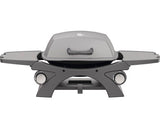 Gratar Pe Gaz Compact 2 Arzatoare 2, 1 Kw Suprafata De Gatire 48x36, 3 Cm Negru cu Mese Laterale Pliante, Tava De Colectare Grasime Detasabila