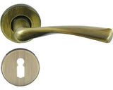 Manere Cu Rozeta Usa Interior Verofer Carina, Pentru Cheie Bb, Bronz Grafiat