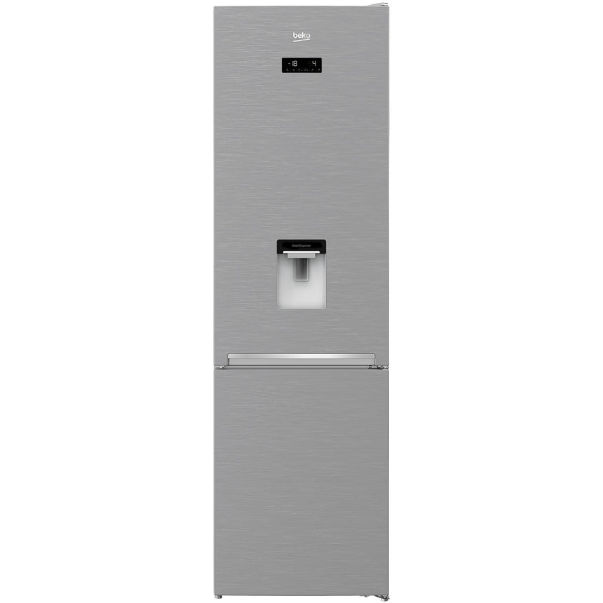 Combina frigorifica Beko RCNA406E40DZXBN, 362 l, Harvestfresh, NeoFrost Dual Cooling, Touch control, Raft sticle, Dozator apa, Clasa E, H 203 cm, Inox Antiamprenta