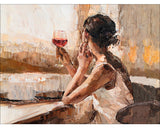 Tablou Canvas Wine Glass 84x116 Cm