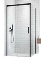 Perete Lateral Dus Radaway Idea Black S1 Dreapta 100x200 cm, Sticla Transparenta, Profil Negru