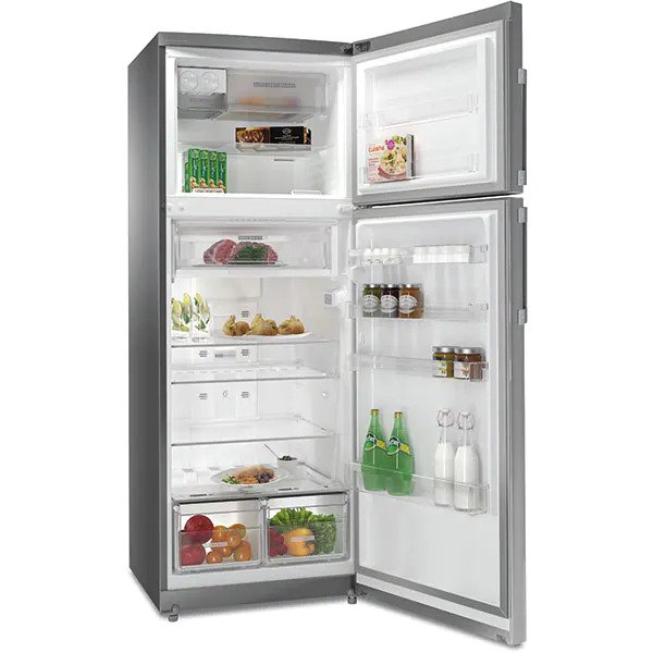 Frigider cu doua usi Whirlpool WT70E831X, 457 l, Total NoFrost, Display, Clasa F, H 180 cm, Inox