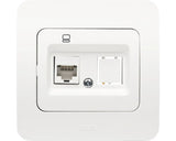 Priza Date Rj45 Utp Simpla Jazz Cat6e, Alb Mat