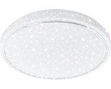 Plafoniera Briloner 23w 2100 Lumeni, Lumina Alba 3000-6500k, 3 Nuante De Lumina, Alb Cu Efect De Stele