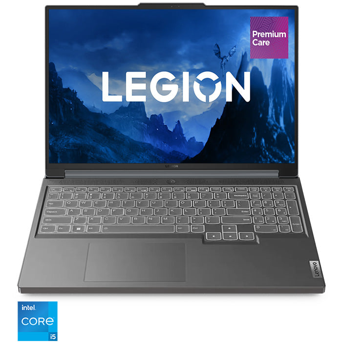 Laptop gaming Lenovo Legion slim 5 16IRH8 cu procesor Intel® Core™ i5-13500H pana la 4.7GHz, 16", IPS, 16GB, 512GB SSD, NVIDIA® GeForce RTX™ 4060 8GB GDDR6, No OS, Storm Grey
