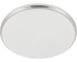 Plafoniera Cu Led Integrat Marunella 18w 2000 Lumeni, Nichel/alb Cu Efecte De Cristale