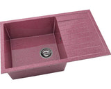 Chiuveta Bucatarie Cu O Cuva Fat Avangard 228 80x49 Cm, Cu Picurator, Reversibila, Granixit Violet