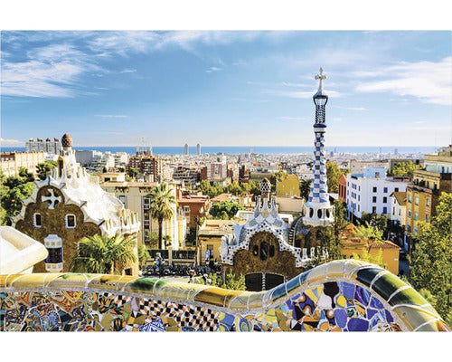 Tablou Canvas Park Guell - Barcelona 60x90 Cm
