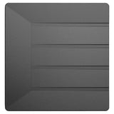 Scurgator vase Schock din silicon negru mat 415 x 400 x 9 mm