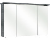Dulap baie cu oglinda PELIPAL Cesa III, 3 usi, iluminare LED, PAL, 72x115 cm, grafit, IP 44