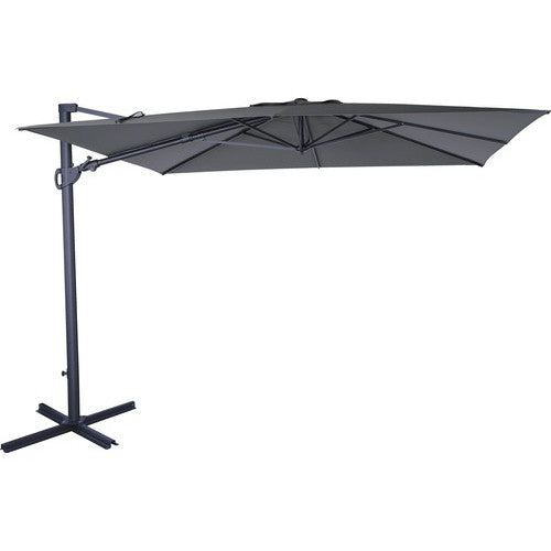 Umbrela suspendata Soluna Avignon 300x300 cm 220 g/m² gri inchis