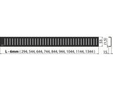 Gratar perforat pentru rigola dus Pure Black 30 cm negru mat
