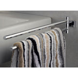 Suport dublu prosop Grohe Essentials, 2 brate pivotante, fixare perete ascunsa, Crom