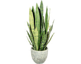 Planta Artificiala Limba Soacrei Sanseveria In Ghiveci H 80 Cm Verde