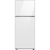 Frigider cu doua usi Samsung BeSpoke RT42CB662412EO, 415 l, No Frost, All Around Cooling, AI Energy, WiFi, Clasa E, H 178.5 cm, Sticla alba
