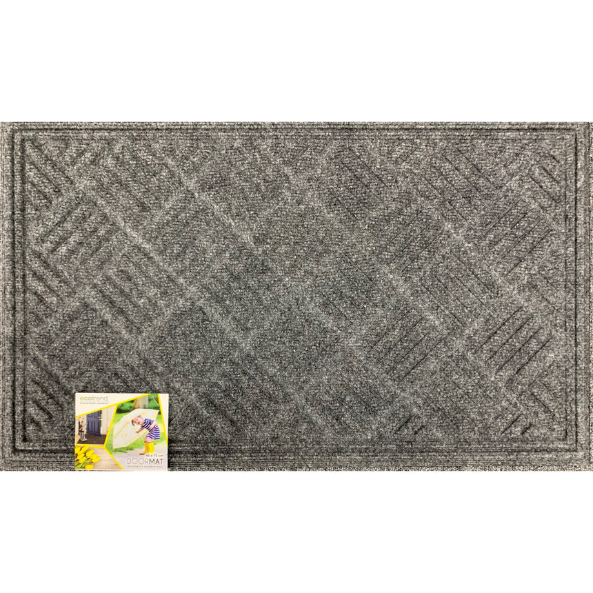Covoras intrare Contours Parquet Grey 45x75 cm