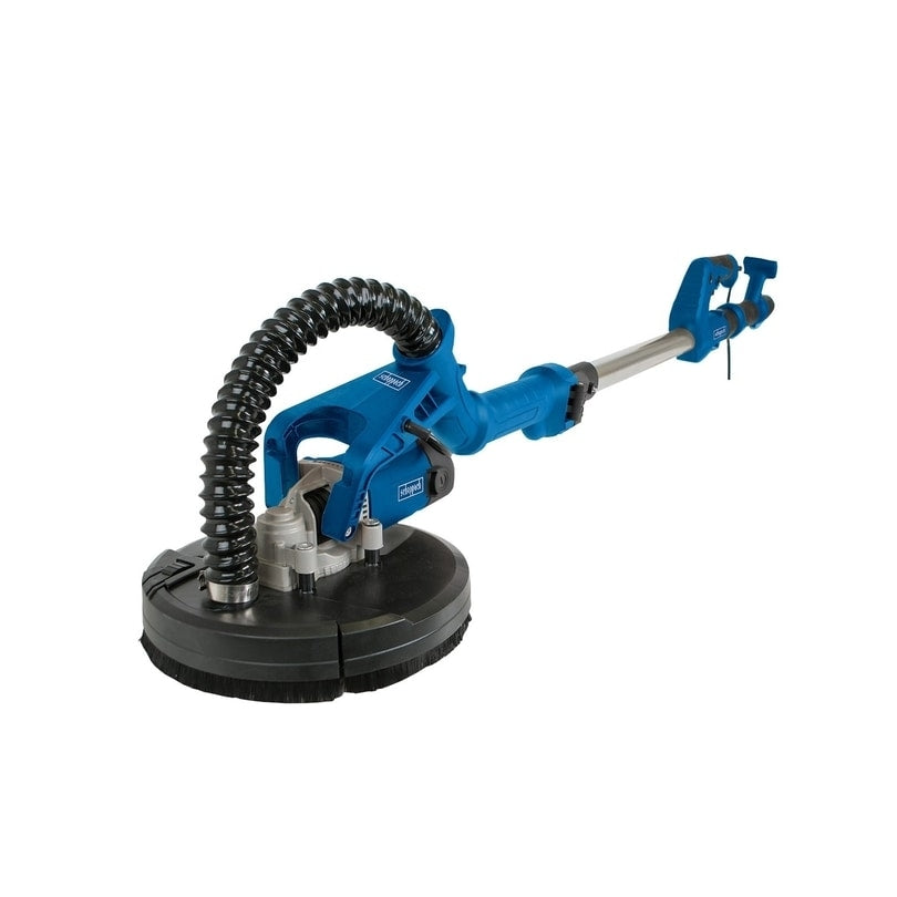 Masina de slefuit rotativa pentru gips carton Scheppach DS920 5903804901, 710 W, 1700 RPM, 225 mm diametru slefuire, viteza reglabila, 4 m tub, 6 discuri sablare