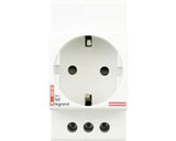 Priza Simpla Cu Impamantare Legrand Pentru Tablou Electric Cu Sina