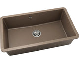 Chiuveta Bucatarie Cu O Cuva Fat Avangard 232 76x46 Cm Fara Picurator, Montare Sub Blat, Fatgranit Frappe