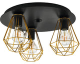 Plafoniera Tarbes Ø450 Mm, Alama/negru