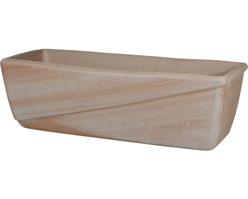 Jardiniera Spang Line Antiqua, Argila, 50x19x16 Cm, Gri Antichizat