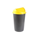 Cos gunoi, 60 litri, Flip Flap Delta, negru/galben