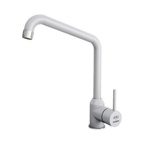 Baterie bucatarie monocomanda Impact, pipa inalta, cartus cu disc ceramic 40 mm, aerator, Fatgranit gri
