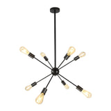Candelabru Klausen, Strict 8, Negru, KL 106006, E27, 8 x 11 W