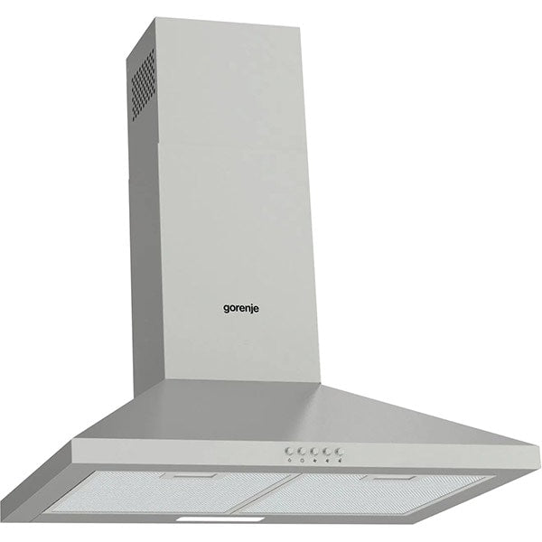 Hota, Gorenje, 60 cm, 450 mc/h, LED, 2 W, Filtre de grasime din aluminiu, Argintiu
