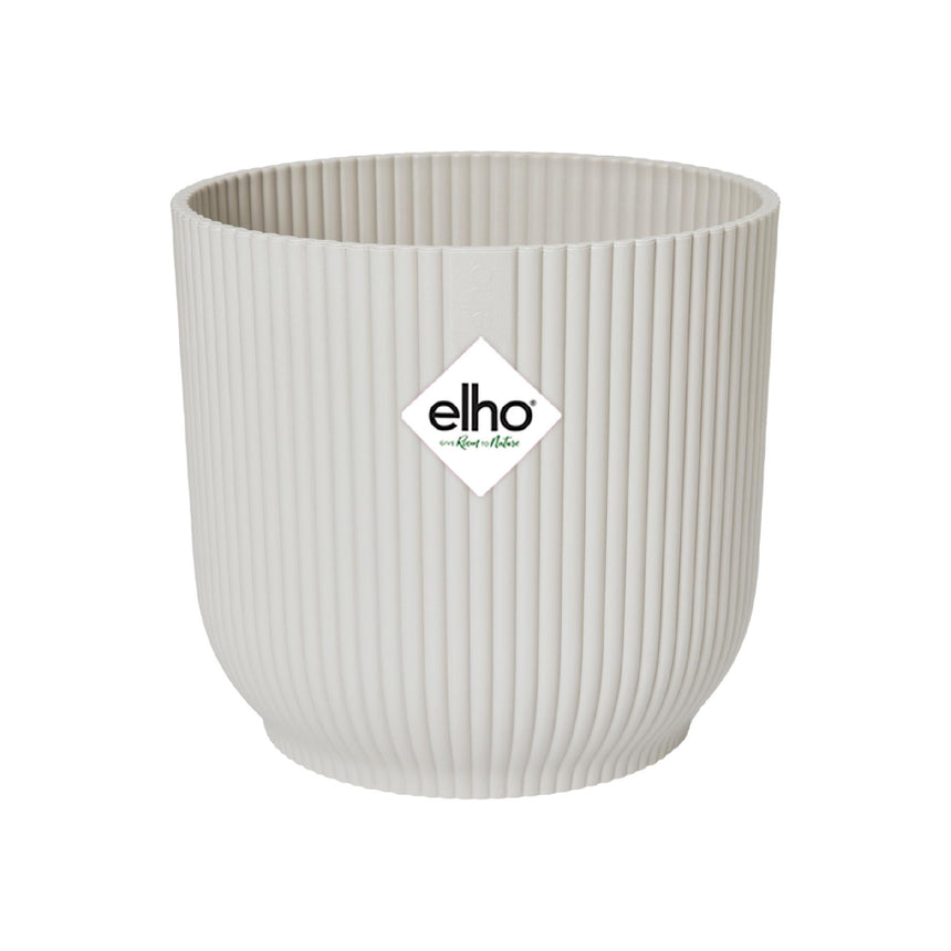 Masca ghiveci Vibes Fold 22cm rotund, culoare alb