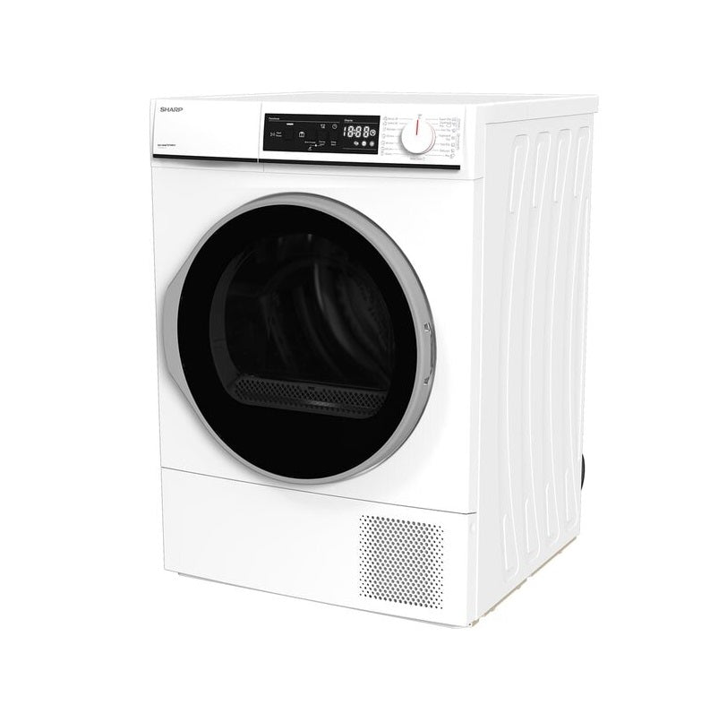 Uscator de Rufe SHARP KD-NHA7S7GW21-EE, Pompa de Caldura, 7 kg, 15 programe, Clasa A++, Alb