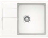 Chiuveta Bucatarie Cu O Cuva Schock Ronda D-100l 65x50 Cm, Cu Picurator, Reversibila, Cristalite Alpina