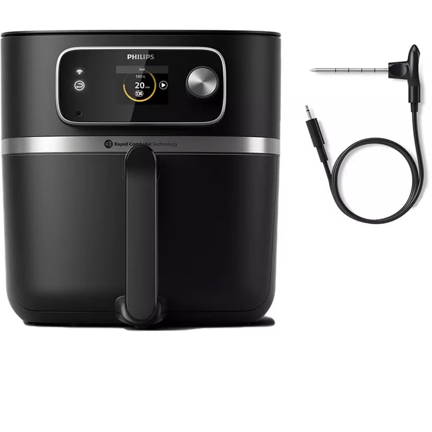 Friteuza Aer Cald Philips Combi XXL Airfryer, 8.3L 2200W Negru