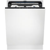 Masina de spalat vase incorporabila Electrolux KEMB9310L, 15 seturi, 8 programe, Clasa D, AirDry, QuickSelect, Usa slide, Motor inverter, Brat SatelliteClean, Afisaj digital, Indicator luminos pe podea, Start intarziat, 60 cm