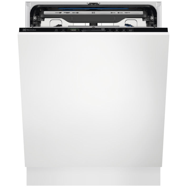 Masina de spalat vase incorporabila Electrolux KEMB9310L, 15 seturi, 8 programe, Clasa D, AirDry, QuickSelect, Usa slide, Motor inverter, Brat SatelliteClean, Afisaj digital, Indicator luminos pe podea, Start intarziat, 60 cm