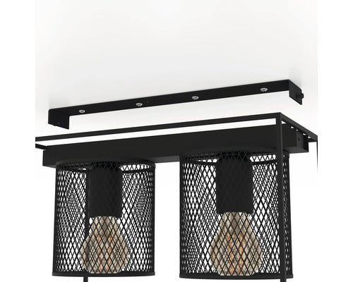 Plafoniera Catterick E27 Max. 2x40w, Negru