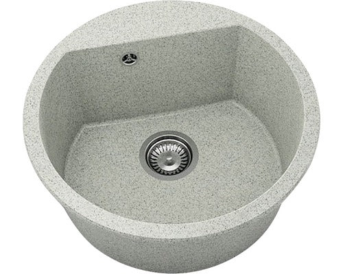 Chiuveta Bucatarie Rotunda Fat Avangard 223 Ø51 Cm, Granixit Polar