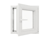 Fereastra PVC Termopan 4 Camere 56x56 cm Alba Dreapta Deschidere Simpla, Alb
