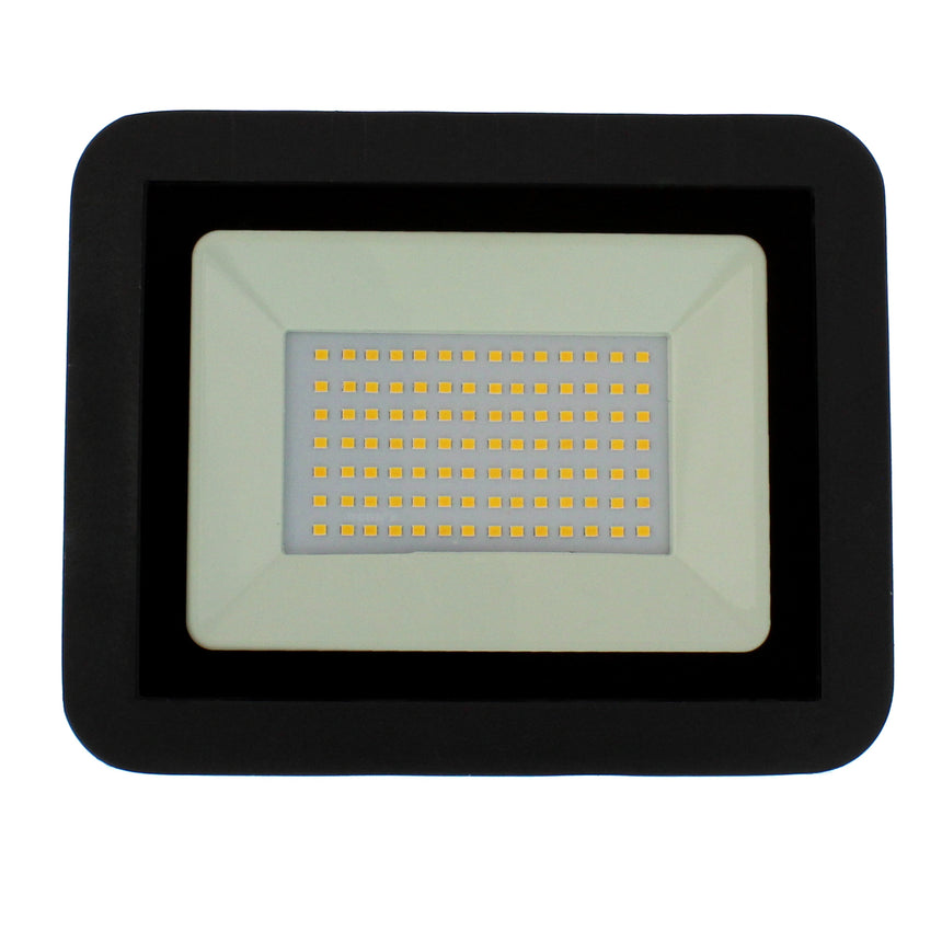 Proiector LED Well, 50W, 4000 lm, IP65, 4000K, Negru, clasa energetica F