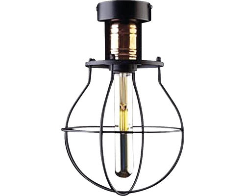 Plafoniera Manufacture E27 Max. 1x60w, Negru/alama