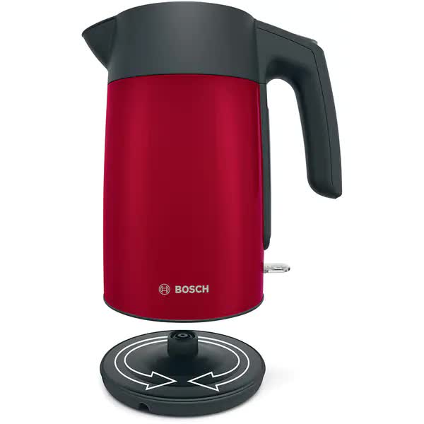 Fierbator apa Bosch TWK7L464, 2400 W, 1,7 L, 220-240 V, indicator pentru numarul de cesti, oprire automata, rosu
