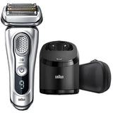 Set Aparat de ras BRAUN Series 9 9370cc, Acumulator, Wet&Dry, Argintiu