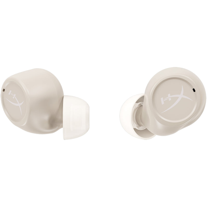 Casti in-ear HyperX Cirro Buds Pro, True Wireless, Bluetooth 5.2, ANC + Ambient Mode, Gaming Mode, autonomie pana la 7 ore casti + 28 ore case, fast charging 40 min, 3 seturi eartips, compatibil PC/Nintendo Switch/Mobile, bej
