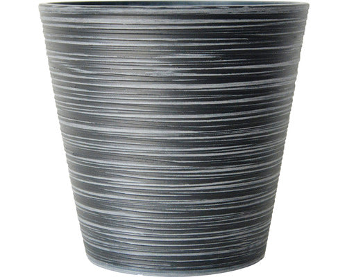 Ghiveci Cu Striatii Lafiora Piatra Artificiala Ø 31 Cm H 29 Cm Antracit