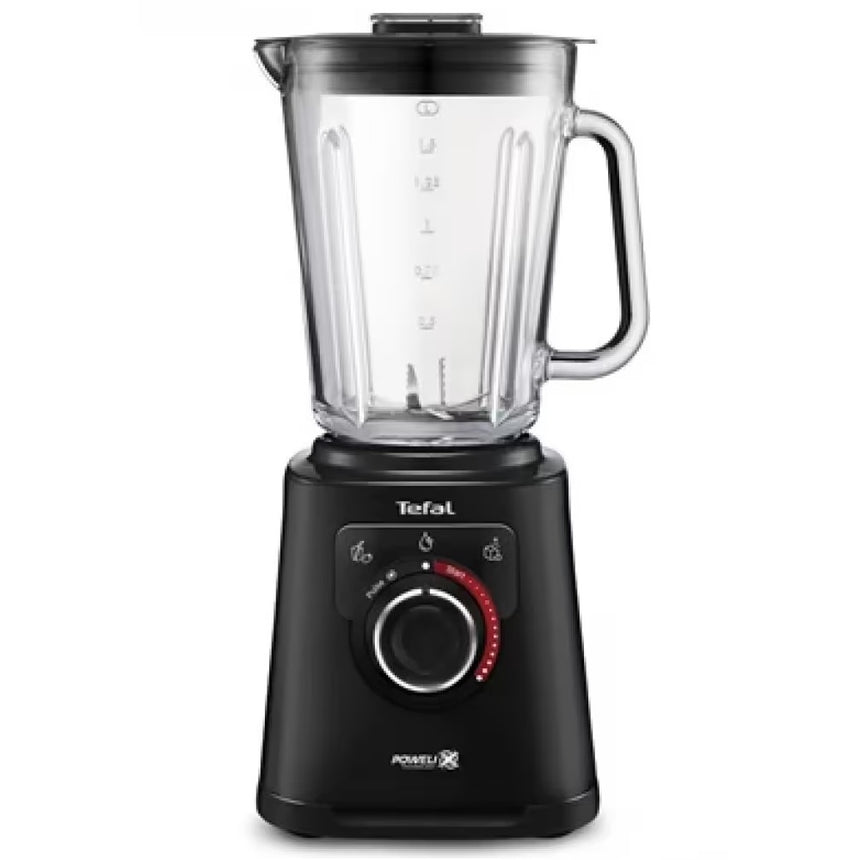 Blender Tefal PerfectMix+ BL87G831, 1200 W, 1.5 L, 3 programe automate, tehnologie Powelix, functie Autoclean, functie zdrobire gheata, Air Cooling, 6 lame inox, negru