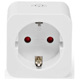 Priza inteligenta Nedis WIFIP121FWT, Wi-Fi, monitorizare consum, 3680W, 16A, Tip F, Alb