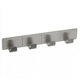Cuier adeziv cu 4 carlige 16x3x2 cm Hettich Otel Gri